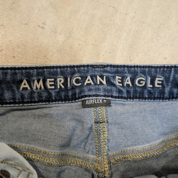 American Eagle Men's 33x30 (32x28.5) Jeans Slim Straight Denim Blue - Picture 3 of 8